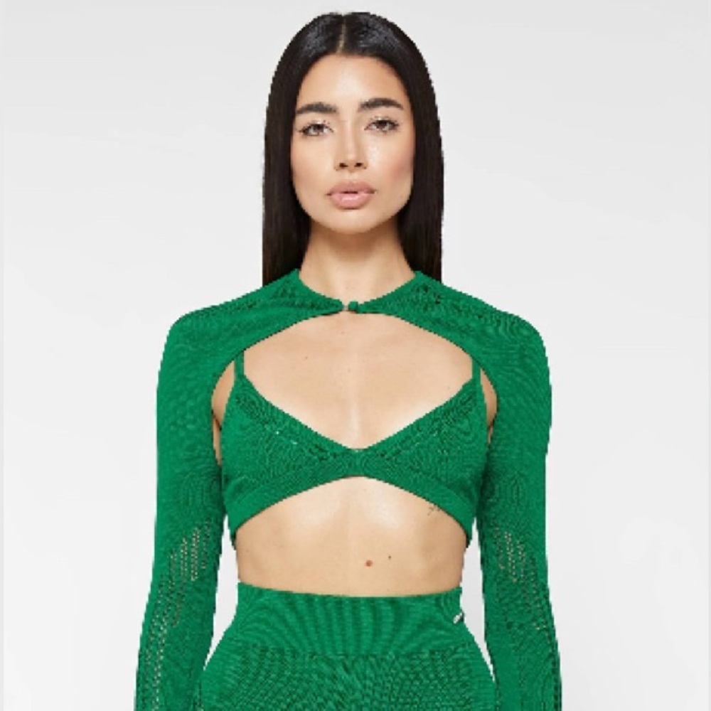 Knitted Sleeve Overlay with Bralette
